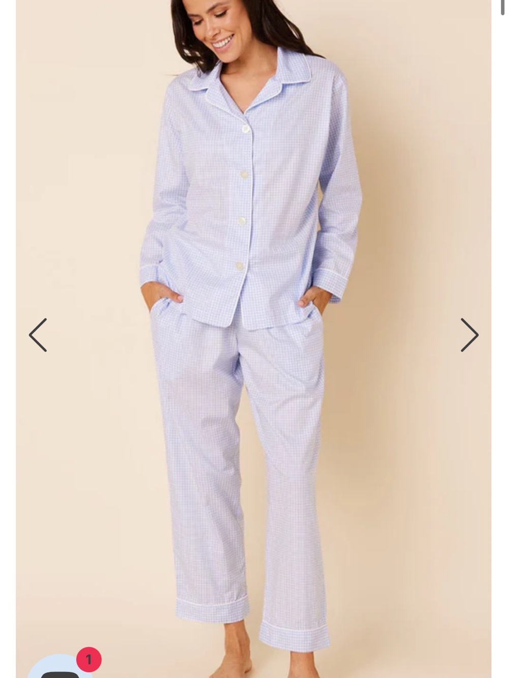 Cat’s Pajamas Lilac Gingham 2 Medium Sets